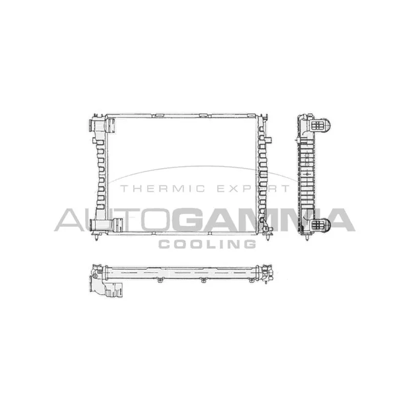 Radiateur, refroidissement du moteur AUTOGAMMA 102046