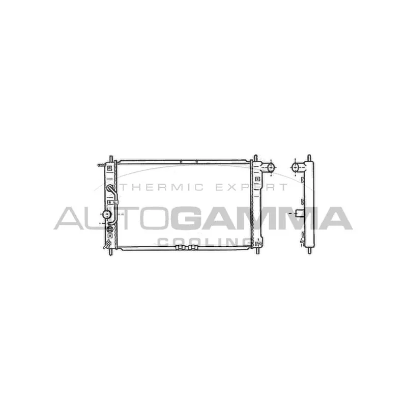 Radiateur, refroidissement du moteur AUTOGAMMA 102050