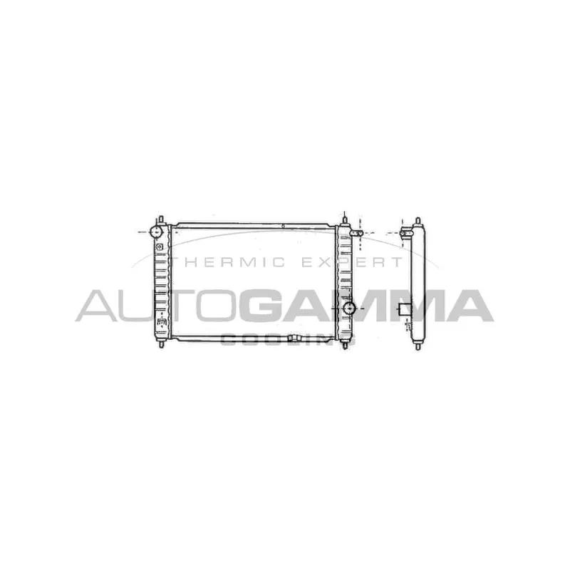 Radiateur, refroidissement du moteur AUTOGAMMA 102051