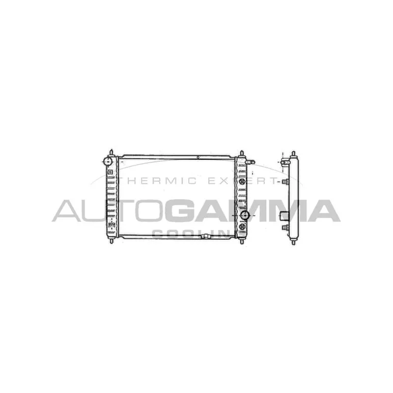 Radiateur, refroidissement du moteur AUTOGAMMA 102052