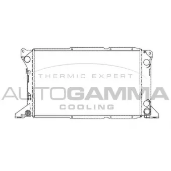 Radiateur, refroidissement du moteur AUTOGAMMA 102088