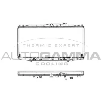 Radiateur, refroidissement du moteur AUTOGAMMA 102096