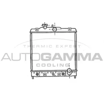Radiateur, refroidissement du moteur AUTOGAMMA 102107