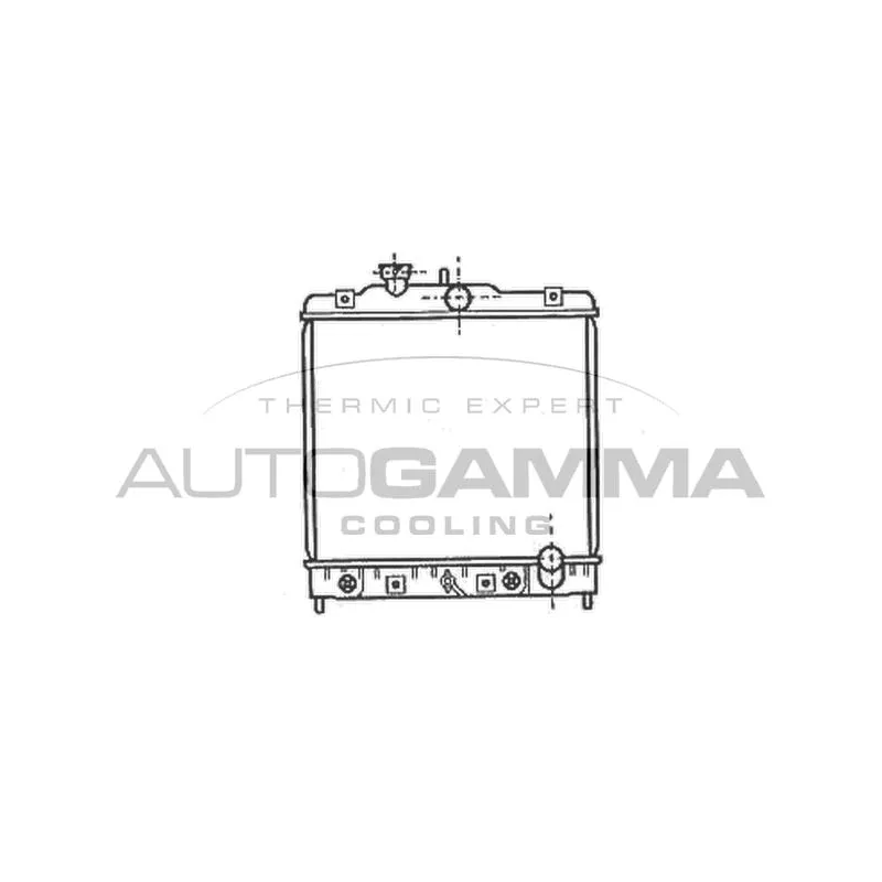 Radiateur, refroidissement du moteur AUTOGAMMA 102107