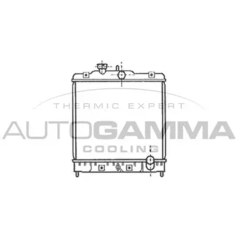 Radiateur, refroidissement du moteur AUTOGAMMA 102111