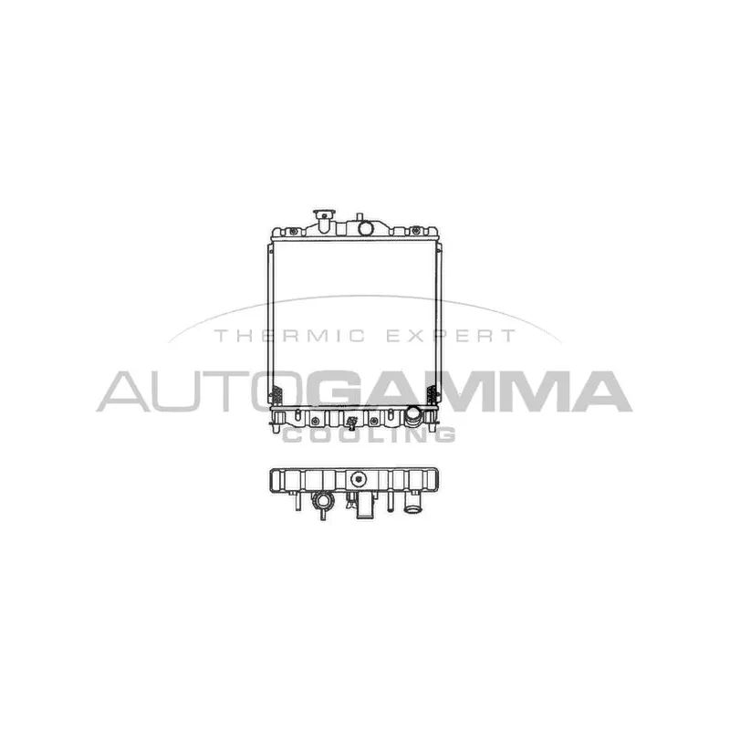 Radiateur, refroidissement du moteur AUTOGAMMA 102112