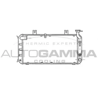 Radiateur, refroidissement du moteur AUTOGAMMA 102116