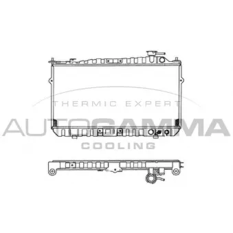 Radiateur, refroidissement du moteur AUTOGAMMA 102122