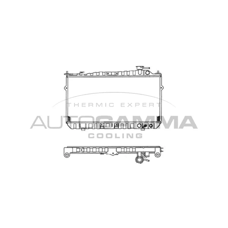 Radiateur, refroidissement du moteur AUTOGAMMA 102122