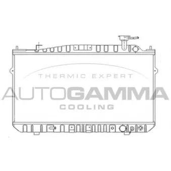 Radiateur, refroidissement du moteur AUTOGAMMA 102123