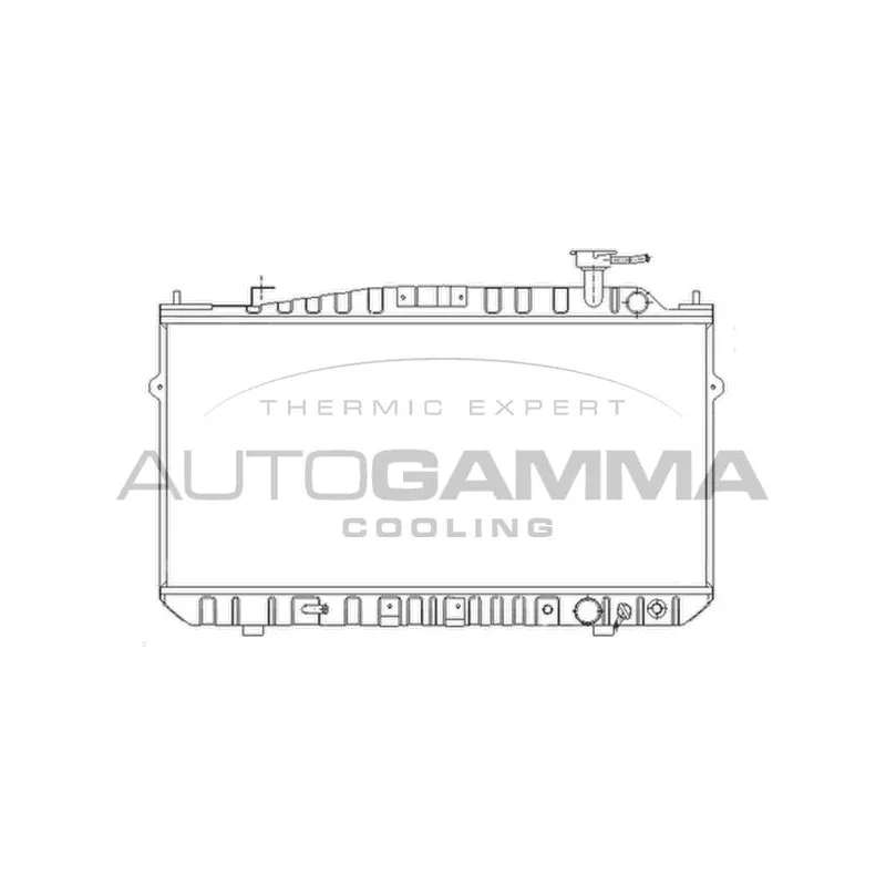 Radiateur, refroidissement du moteur AUTOGAMMA 102123