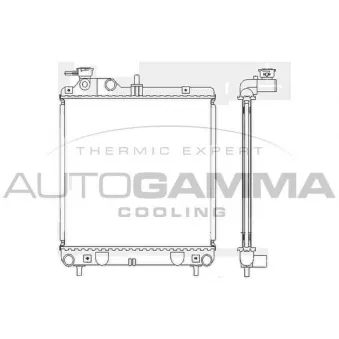 Radiateur, refroidissement du moteur AUTOGAMMA 102124