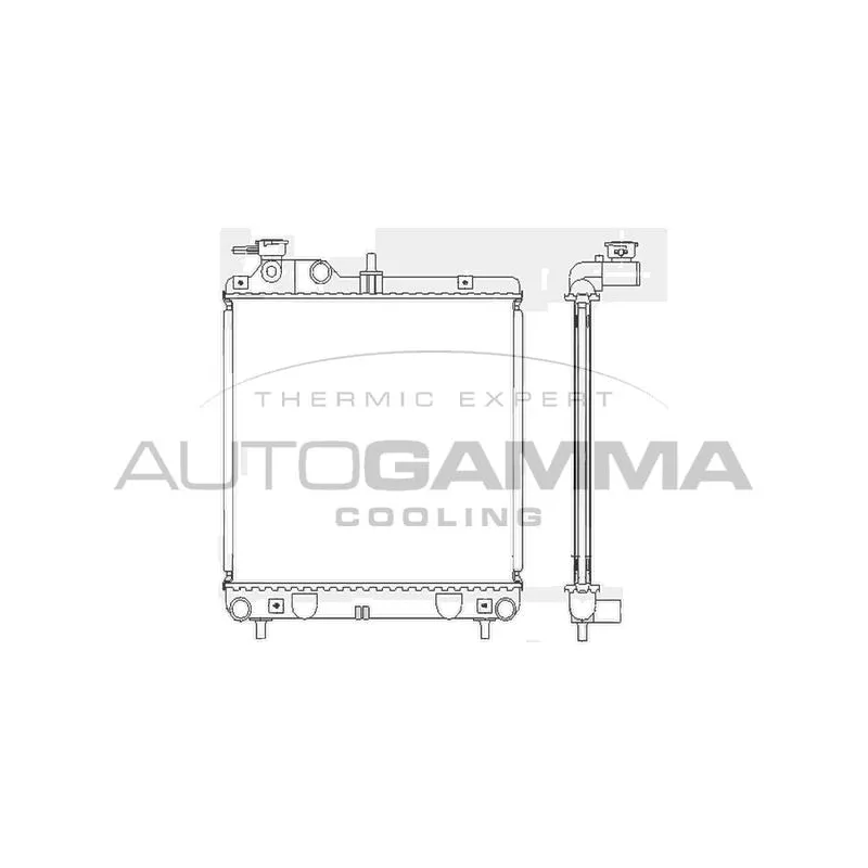 Radiateur, refroidissement du moteur AUTOGAMMA 102124