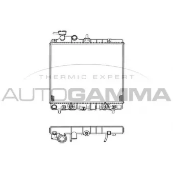Radiateur, refroidissement du moteur AUTOGAMMA 102125