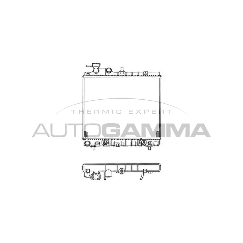 Radiateur, refroidissement du moteur AUTOGAMMA 102125