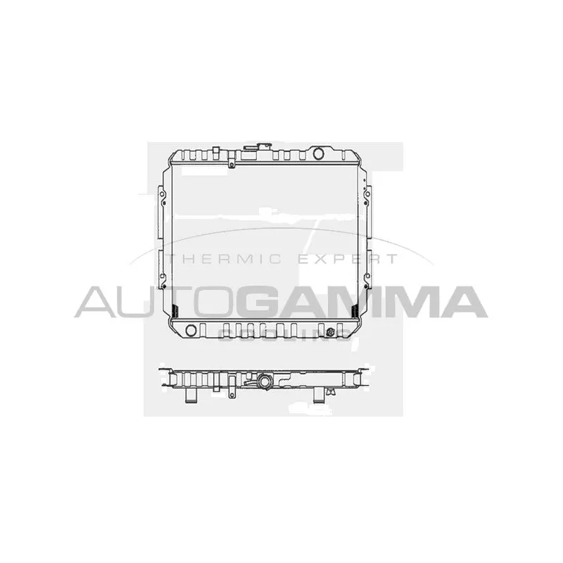 Radiateur, refroidissement du moteur AUTOGAMMA 102128