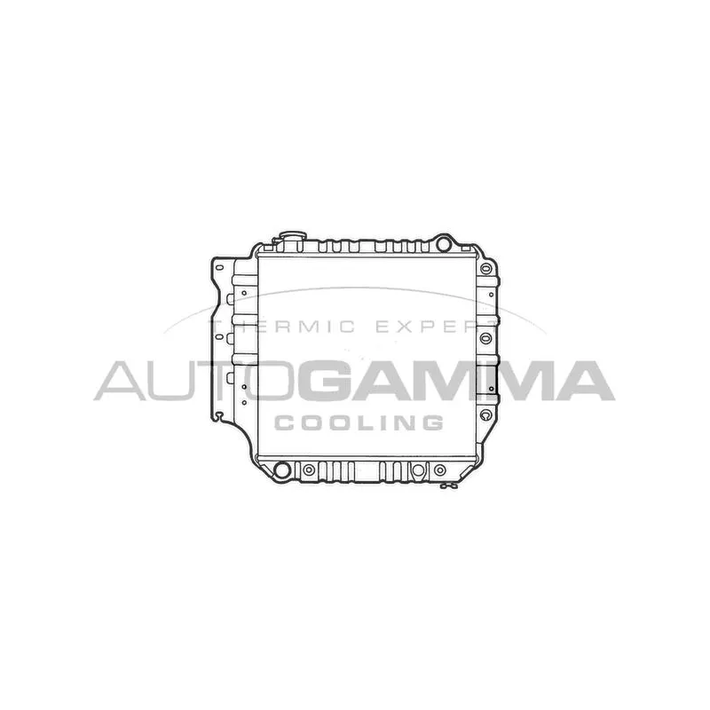 Radiateur, refroidissement du moteur AUTOGAMMA 102132