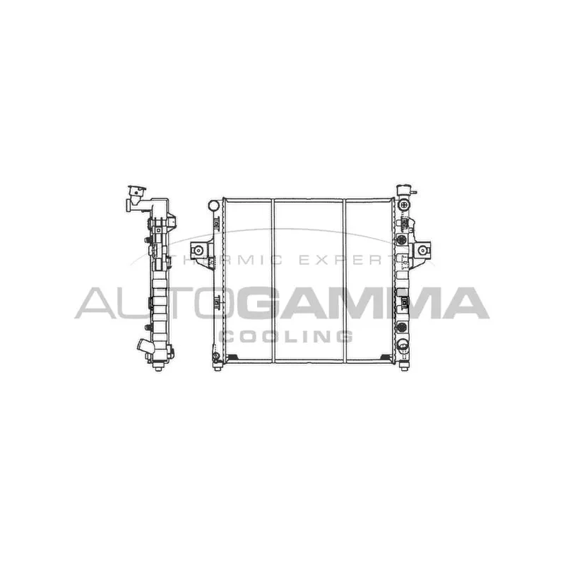 Radiateur, refroidissement du moteur AUTOGAMMA 102134