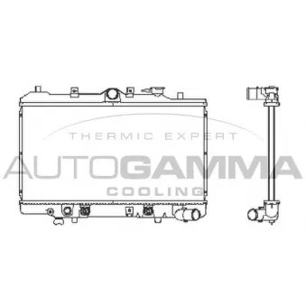 Radiateur, refroidissement du moteur AUTOGAMMA 102136