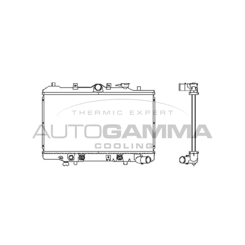 Radiateur, refroidissement du moteur AUTOGAMMA 102136