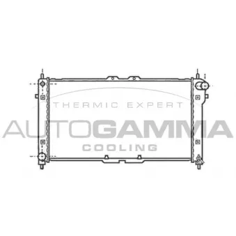 Radiateur, refroidissement du moteur AUTOGAMMA 102140