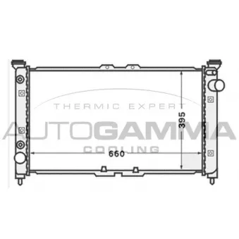 Radiateur, refroidissement du moteur AUTOGAMMA 102145