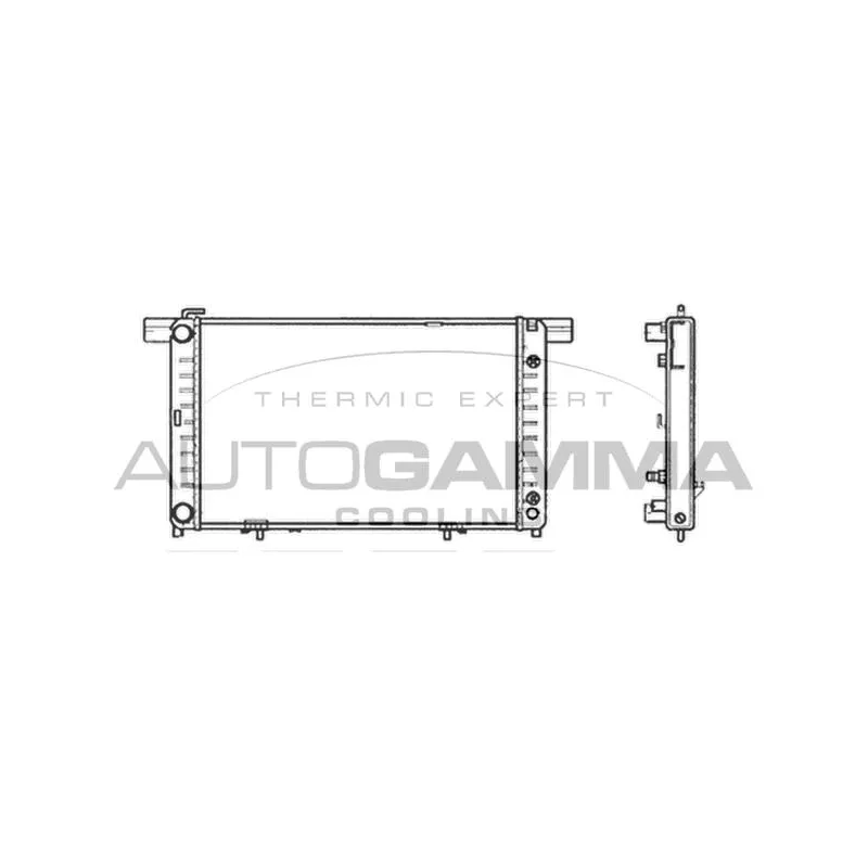 Radiateur, refroidissement du moteur AUTOGAMMA 102158