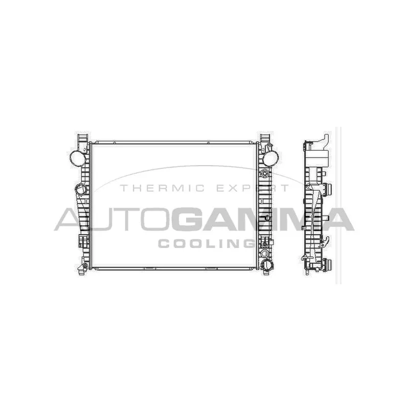 Radiateur, refroidissement du moteur AUTOGAMMA 102168