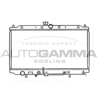 Radiateur, refroidissement du moteur AUTOGAMMA 102170