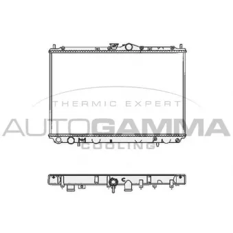 Radiateur, refroidissement du moteur AUTOGAMMA 102171