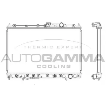 Radiateur, refroidissement du moteur AUTOGAMMA 102175