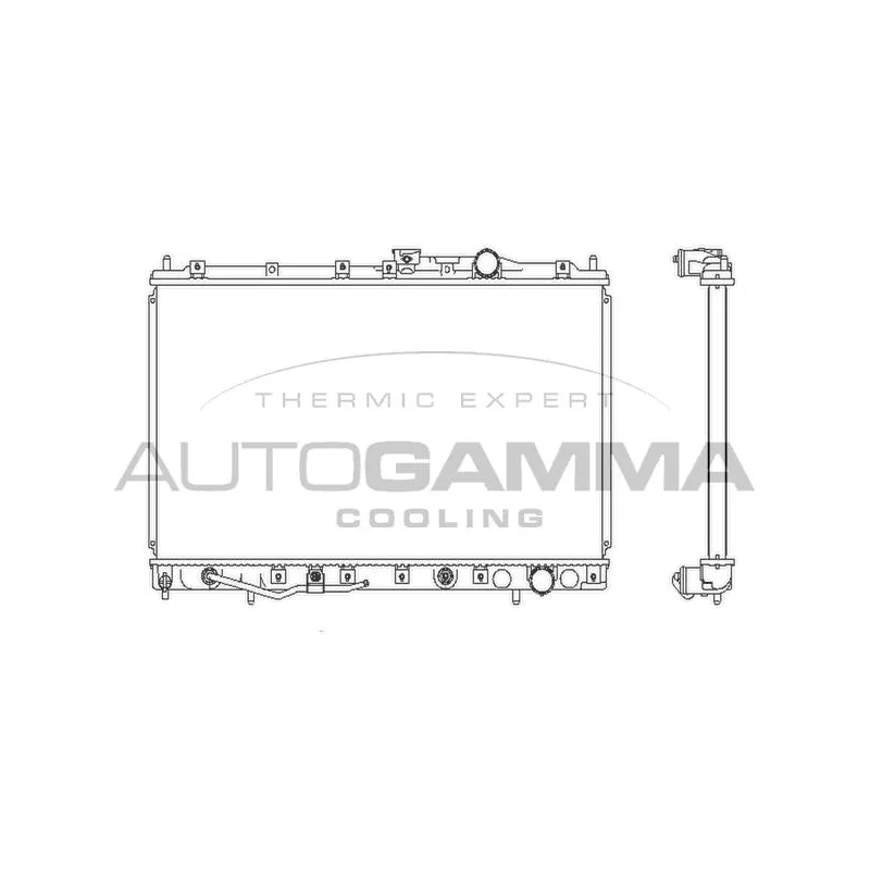 Radiateur, refroidissement du moteur AUTOGAMMA 102175