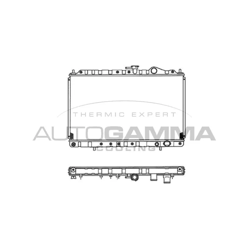 Radiateur, refroidissement du moteur AUTOGAMMA 102180