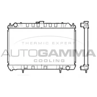 Radiateur, refroidissement du moteur AUTOGAMMA 102181