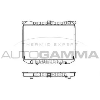Radiateur, refroidissement du moteur AUTOGAMMA 102185