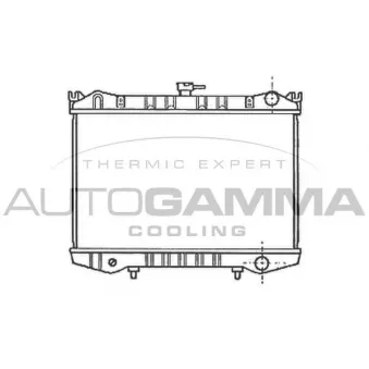 Radiateur, refroidissement du moteur AUTOGAMMA 102186