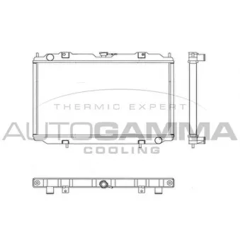 Radiateur, refroidissement du moteur AUTOGAMMA 102187