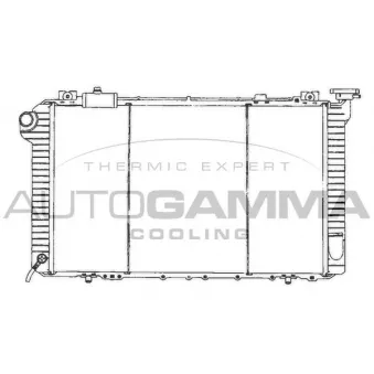 Radiateur, refroidissement du moteur AUTOGAMMA 102191