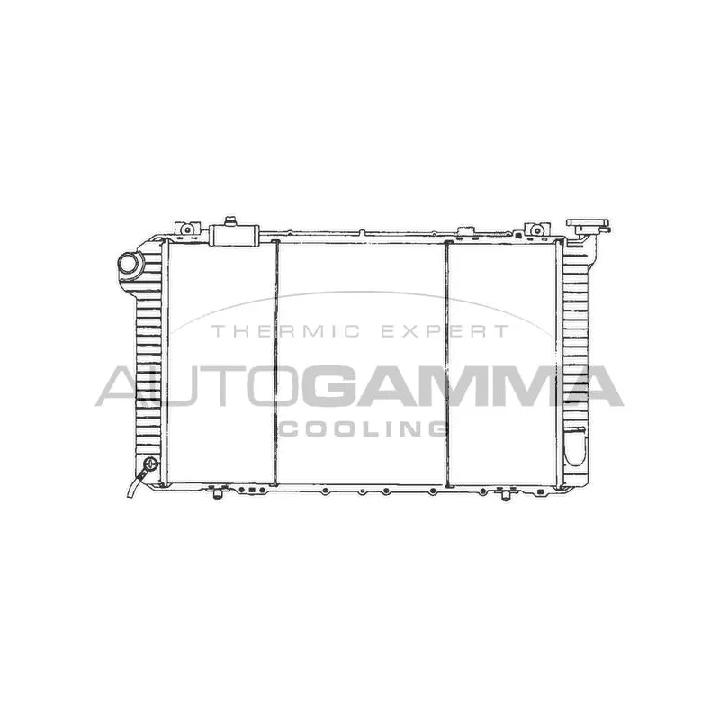 Radiateur, refroidissement du moteur AUTOGAMMA 102191