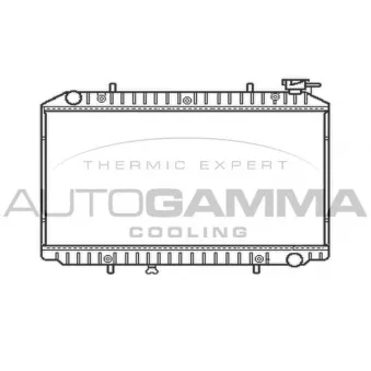 Radiateur, refroidissement du moteur AUTOGAMMA 102199