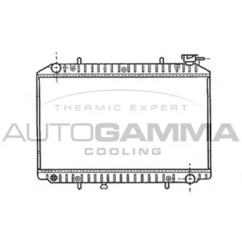 Radiateur, refroidissement du moteur AUTOGAMMA 102201