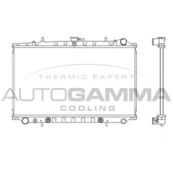 Radiateur, refroidissement du moteur AUTOGAMMA 102208