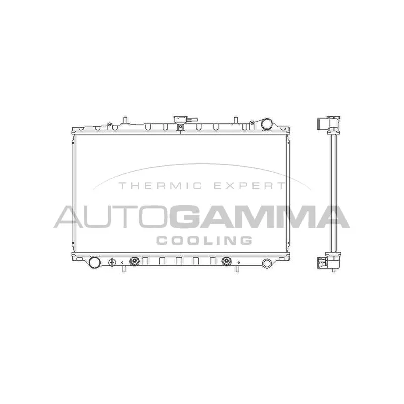 Radiateur, refroidissement du moteur AUTOGAMMA 102208