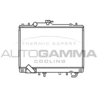 Radiateur, refroidissement du moteur AUTOGAMMA 102210