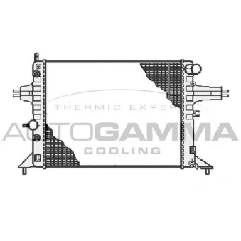 Radiateur, refroidissement du moteur AUTOGAMMA 102219