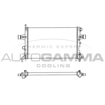 Radiateur, refroidissement du moteur AUTOGAMMA 102220