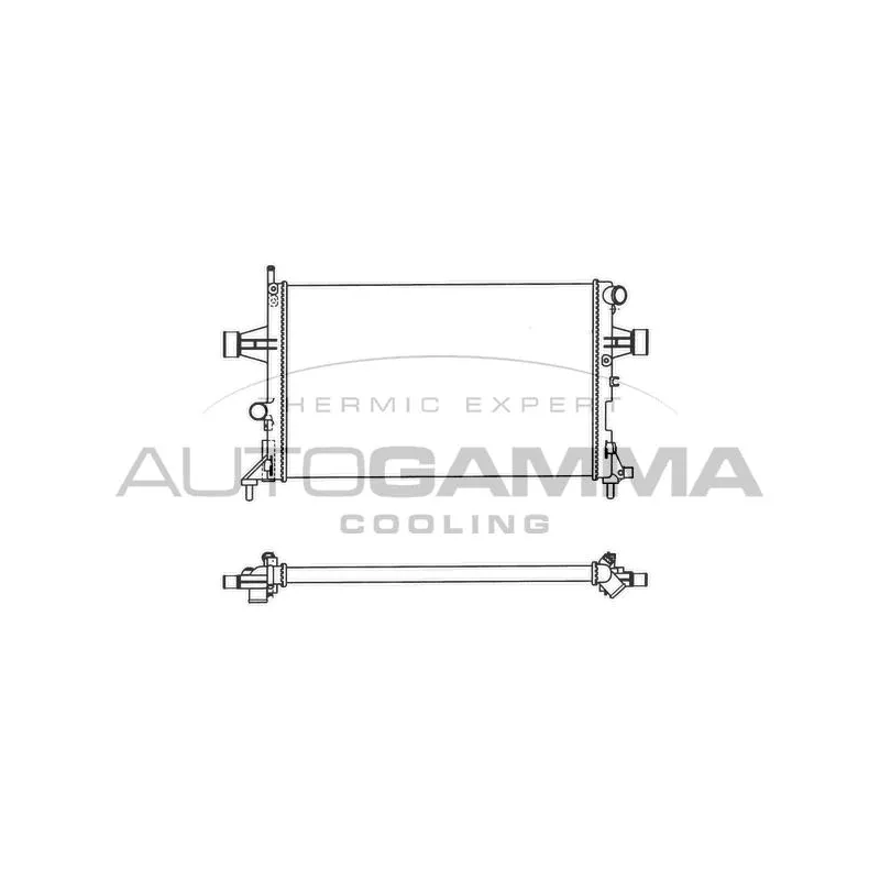 Radiateur, refroidissement du moteur AUTOGAMMA 102220