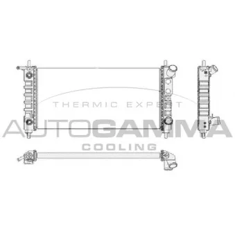 Radiateur, refroidissement du moteur AUTOGAMMA 102224
