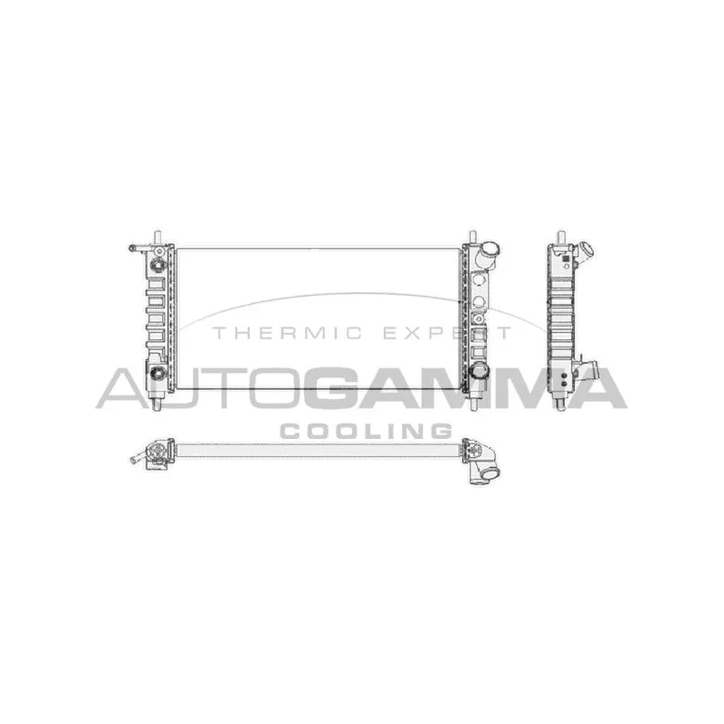 Radiateur, refroidissement du moteur AUTOGAMMA 102224
