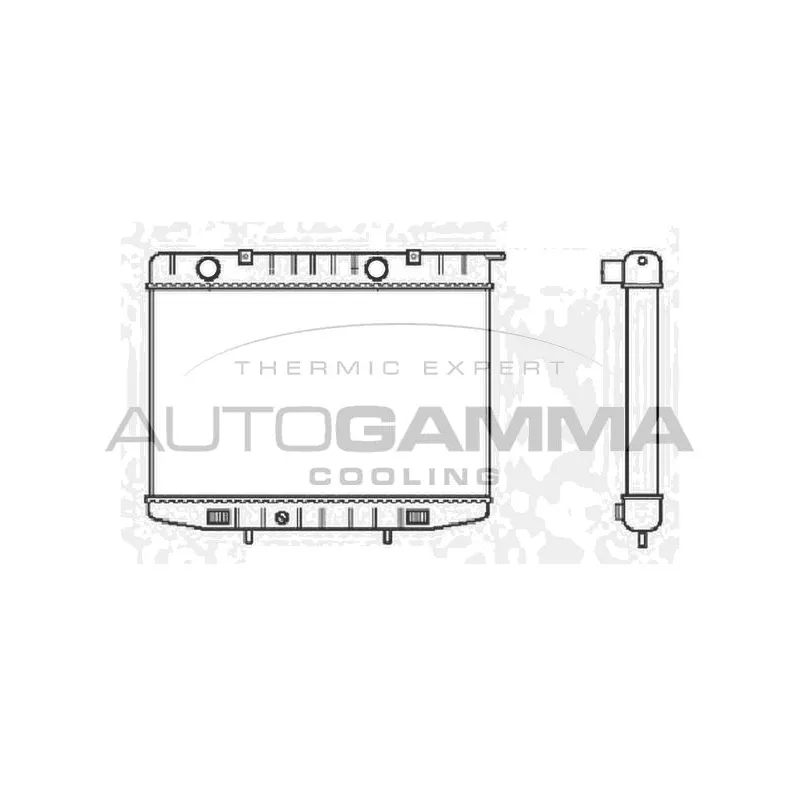 Radiateur, refroidissement du moteur AUTOGAMMA 102230